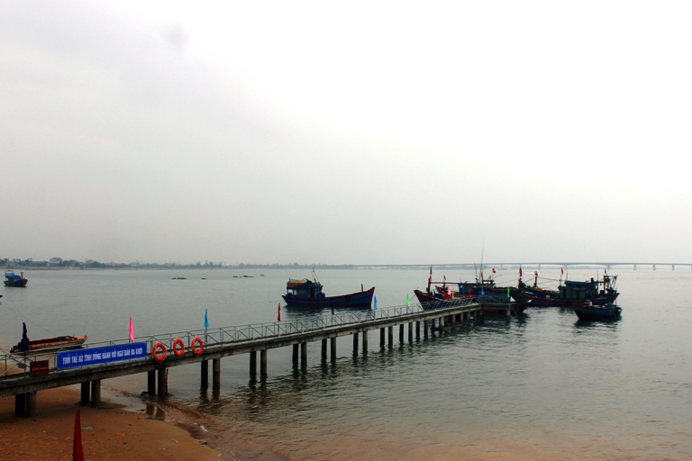Công trình tạo thuận lợi cho ngư dân vào làm thủ tục tại Trạm Kiểm soát Cửa Nhượng